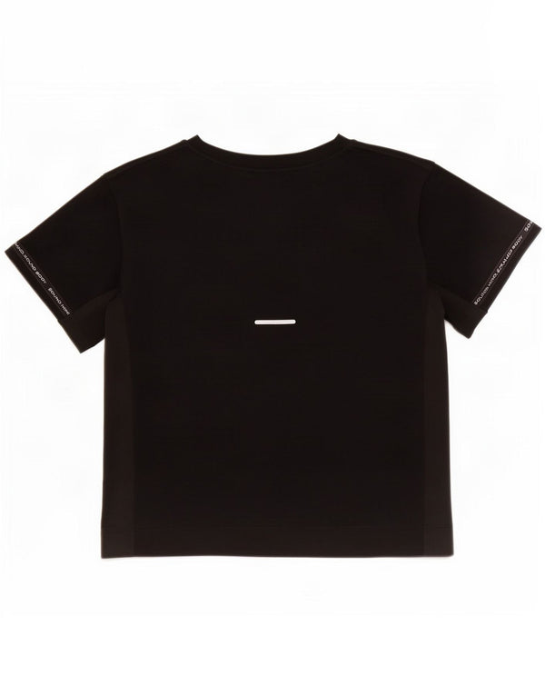 Asics T-shirt corta da donna UK 10 Small Nero Poliestere