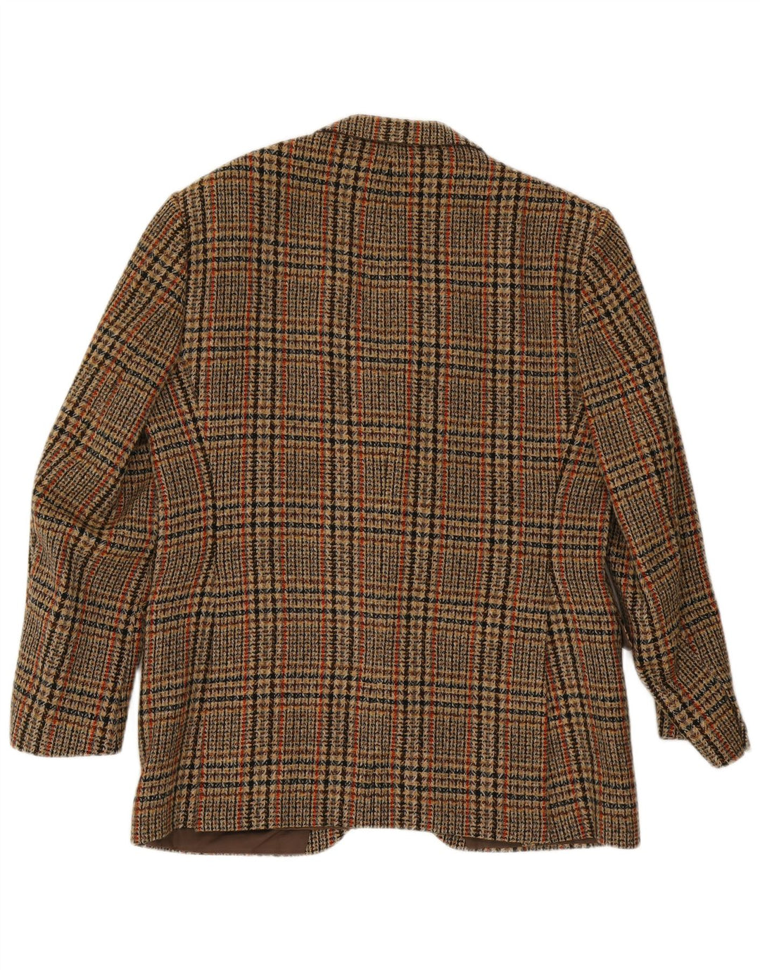 Avant Herren 2-Knopf-Blazerjacke IT 54 2XL braun karierte Wolle
