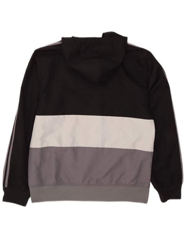 Adidas Træningsdragt med hætte til mænd Topjakke Medium Sort Colourblock Polyester