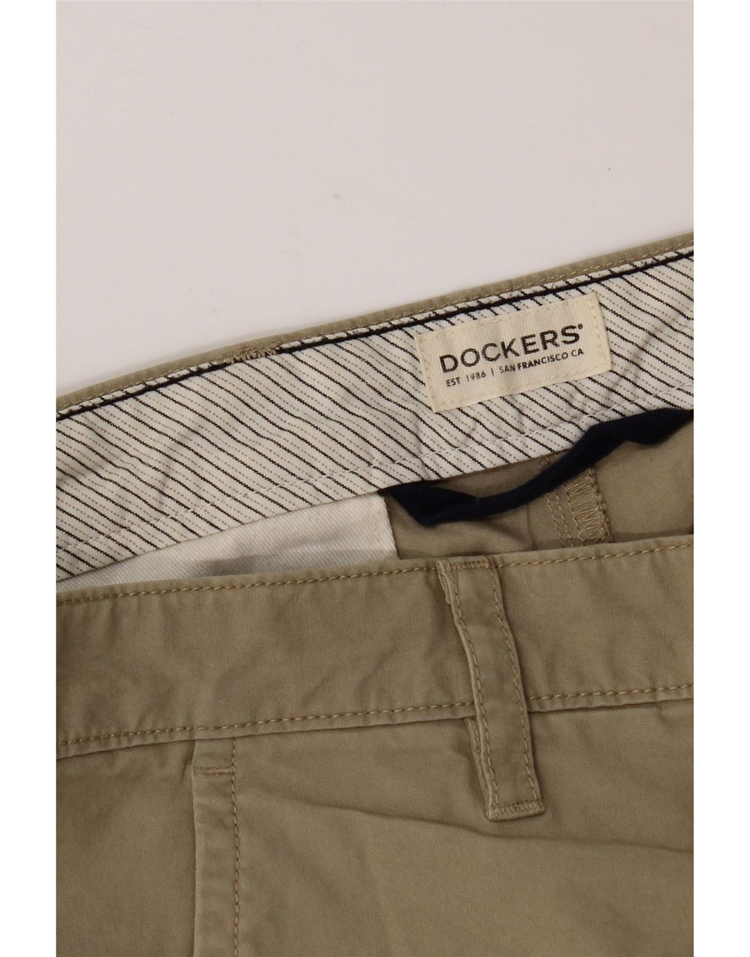 Pantaloncini chino da uomo Dockers W36 grandi in cotone kaki