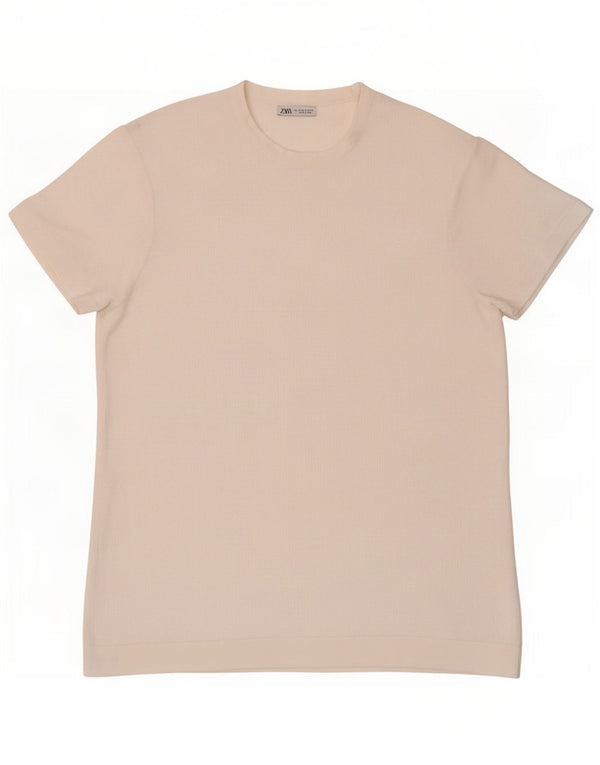Zara Mens T-Shirt Top Small White