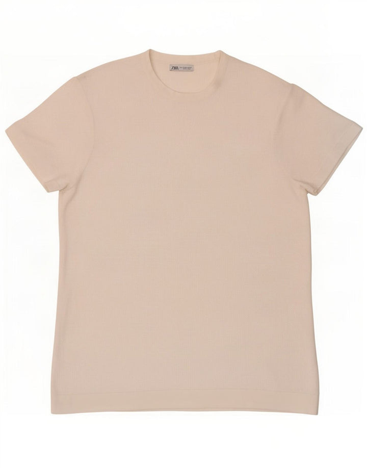 Zara T-Shirt Homme Haut Petit Blanc
