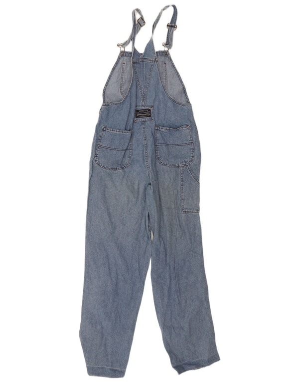 Zip Womens Cargo Dungarees Jeans W36 L29 Blue