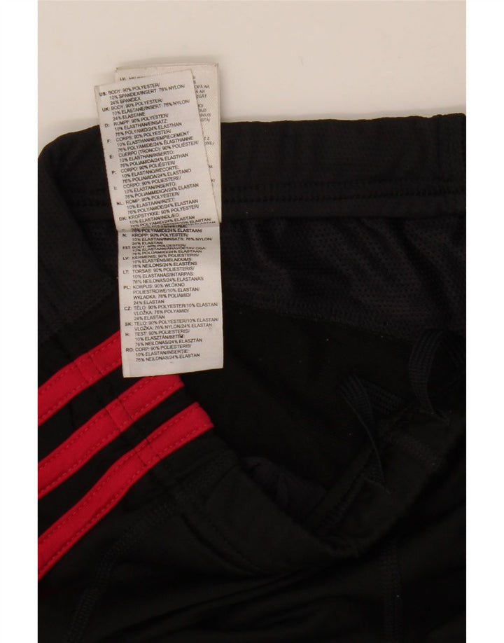 Legginsy damskie Adidas UK 10, małe, czarne, poliestrowe