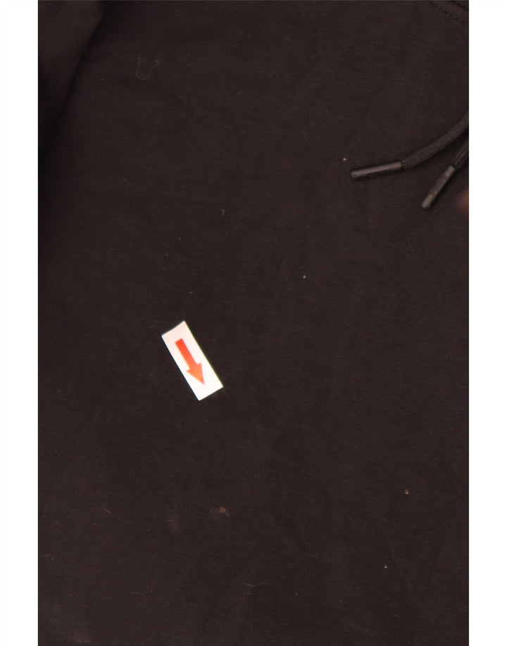 Puma Mens Hoodie Jumper Large Black Cotton