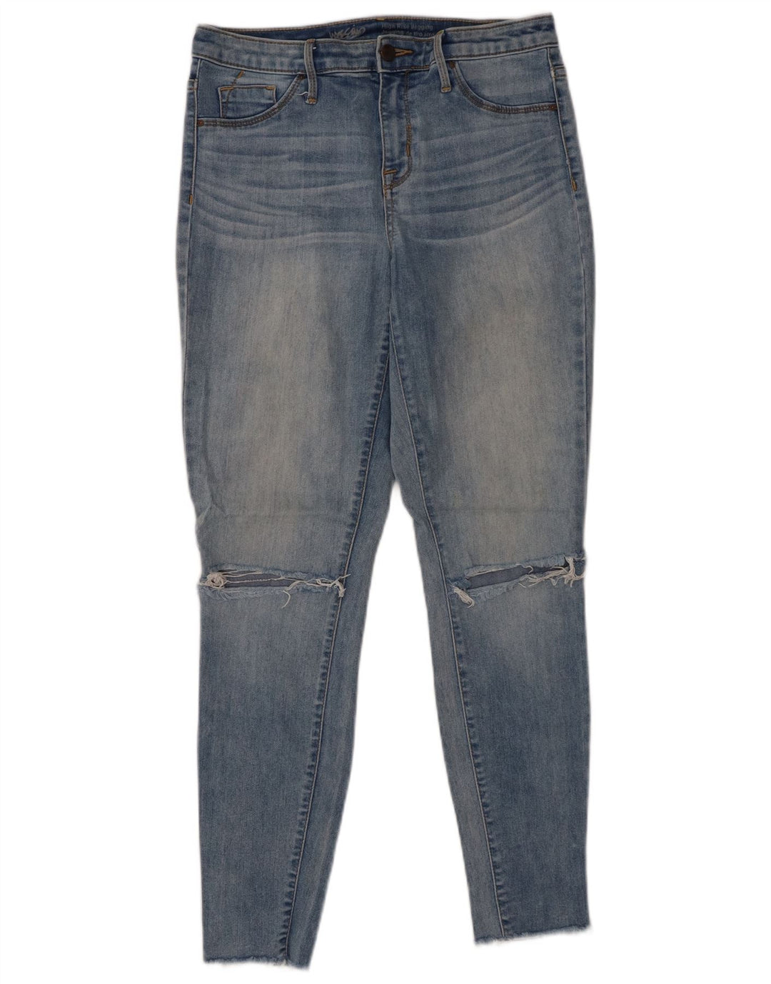 MOSSIMO Womens Distressed High Rise Jegging Jeans US 6 Medium W28 L28 Blue
