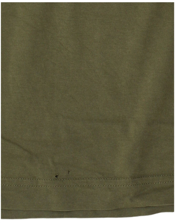 Gant Mens Graphic T-Shirt Top Medium Khaki Cotton