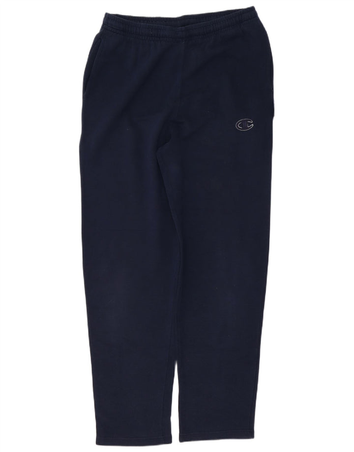 Champion Mens Tracksuit Trousers Large Navy Blue Cotton