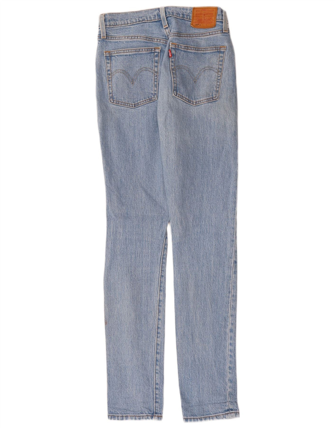Levi's Womens 501 Slim Jeans W25 L32 Blue Cotton