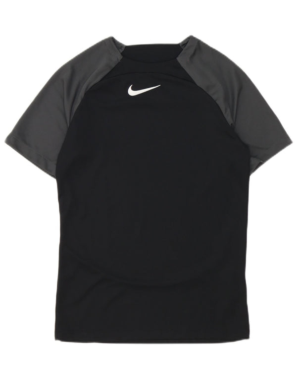 Tricou grafic Nike Dri Fit pentru bărbați Top mic, negru, poliester color bloc