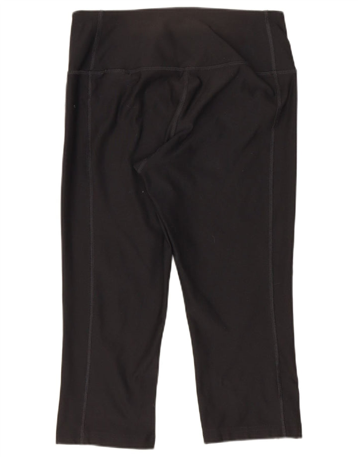 Nike Womens Dri Fit Capri Leggings UK 6 XS Black Polyester