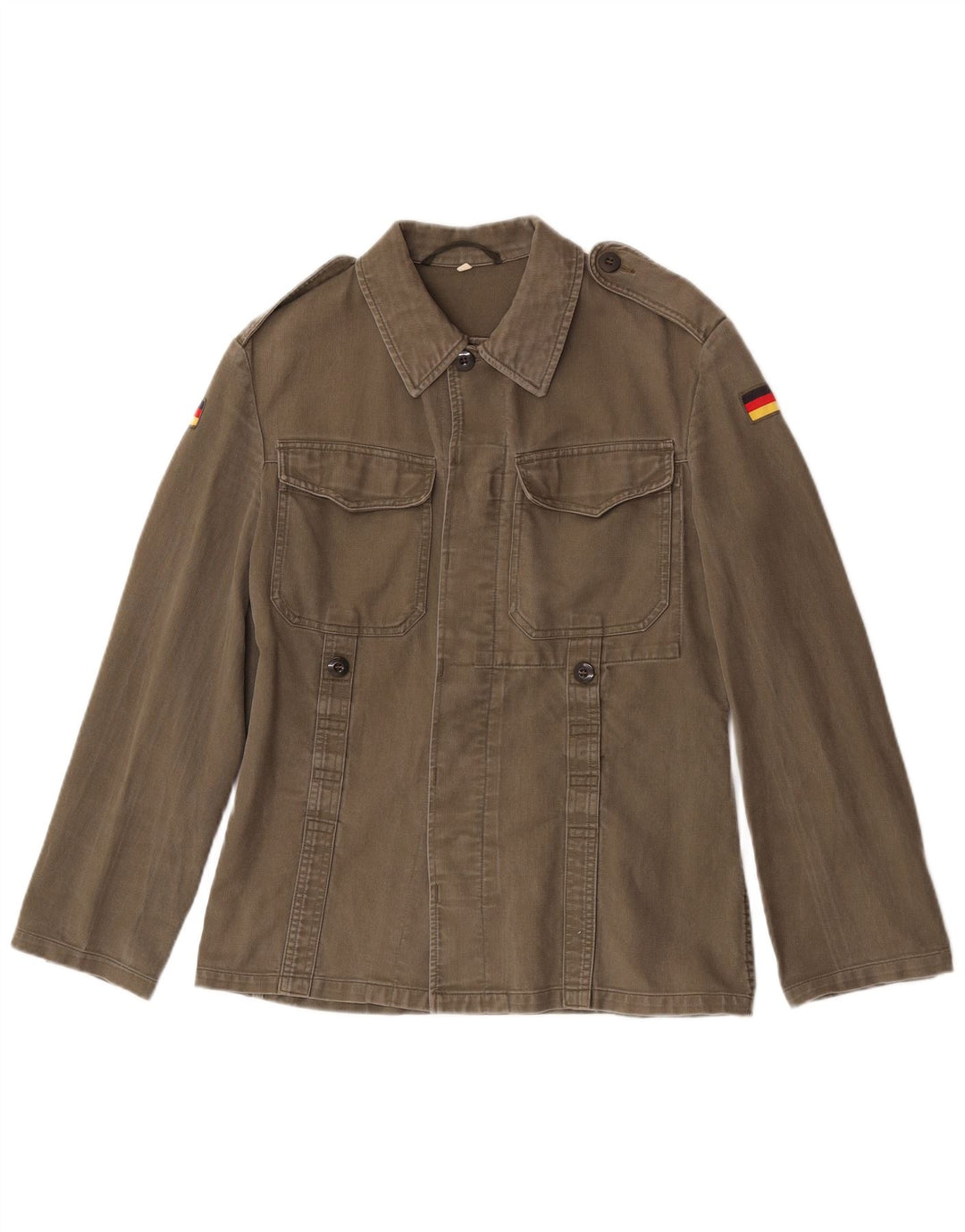 Vintage Womens Military Shirt UK 10 Small Khaki