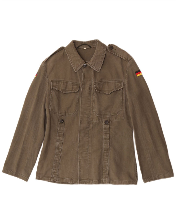 Vintage Womens Military Shirt UK 10 Small Khaki