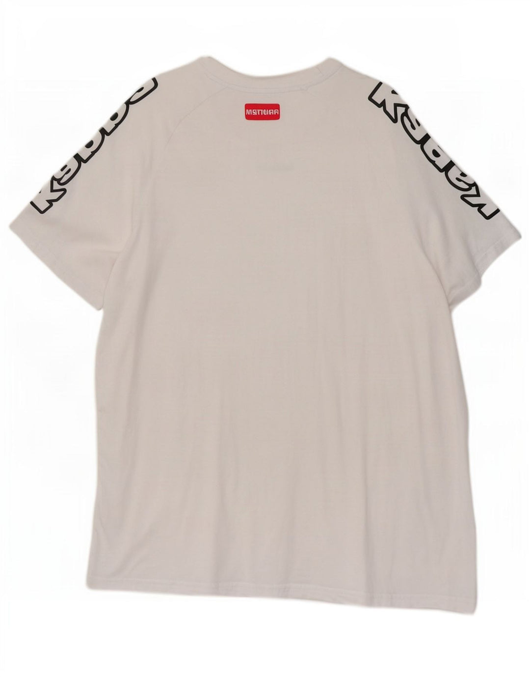 Kappa Herre Grafisk T-Shirt Top XL Hvid Bomuld