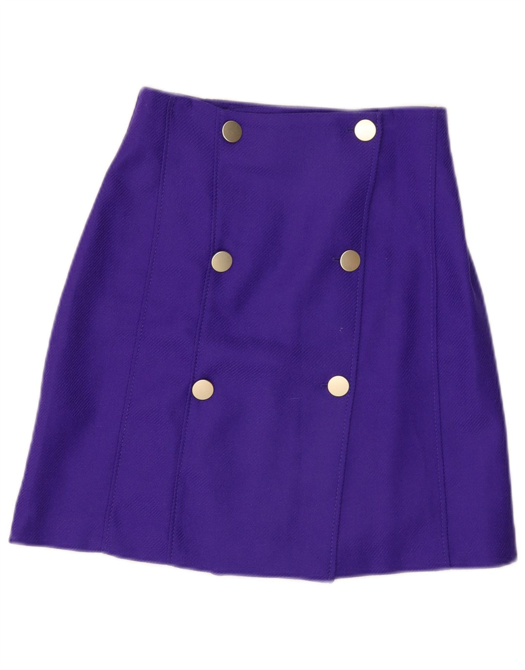 Massimo Dutti Womens A-Line Skirt EU 38 Small W28  Purple Viscose