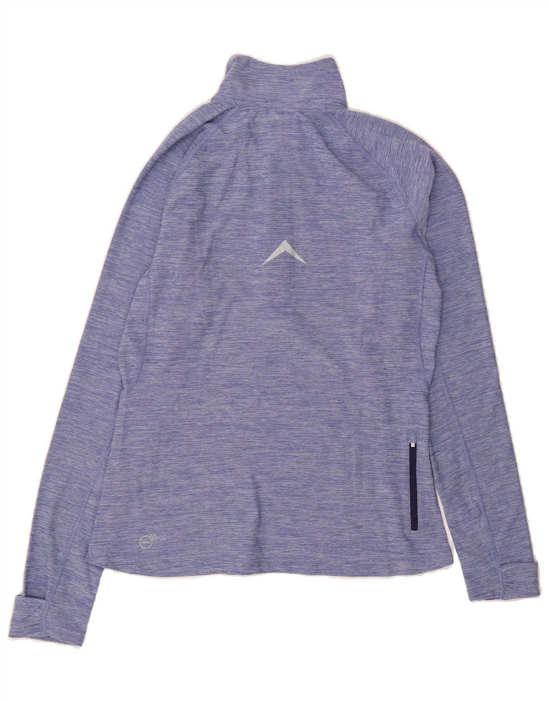 FILA Womens Zip Neck Pullover Tracksuit Top UK 14 Medium  Blue Flecked Vintage Fila and Second-Hand Fila from Messina Hembry 