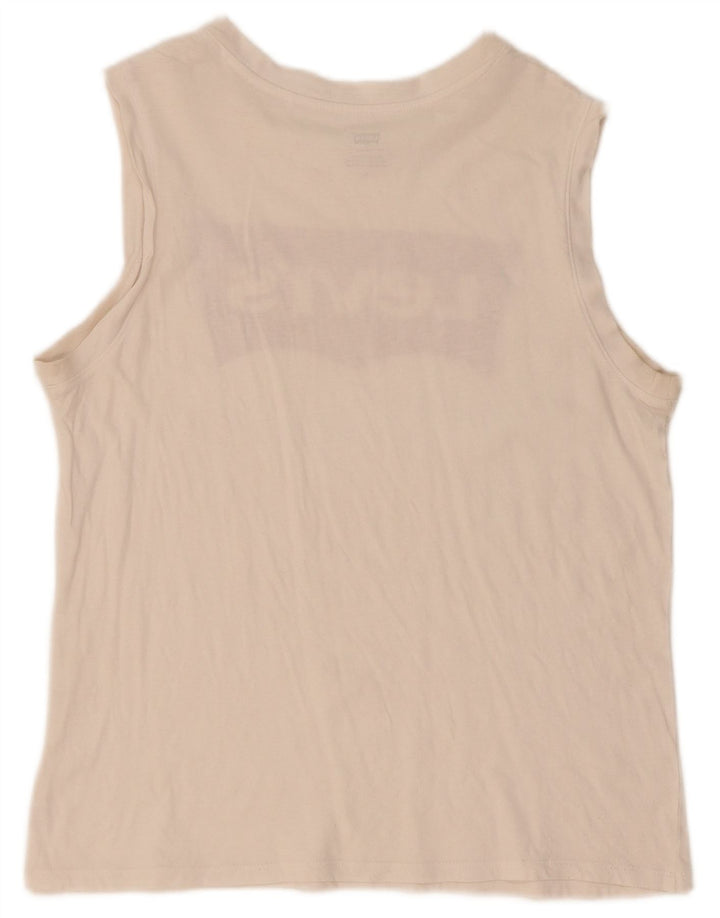 Canotta grafica da donna Levi's UK 14 medio bianco sporco