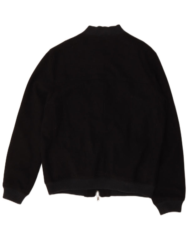 Jack Wills Mens Bomber Jacket UK 38 Medium Navy Blue Wool