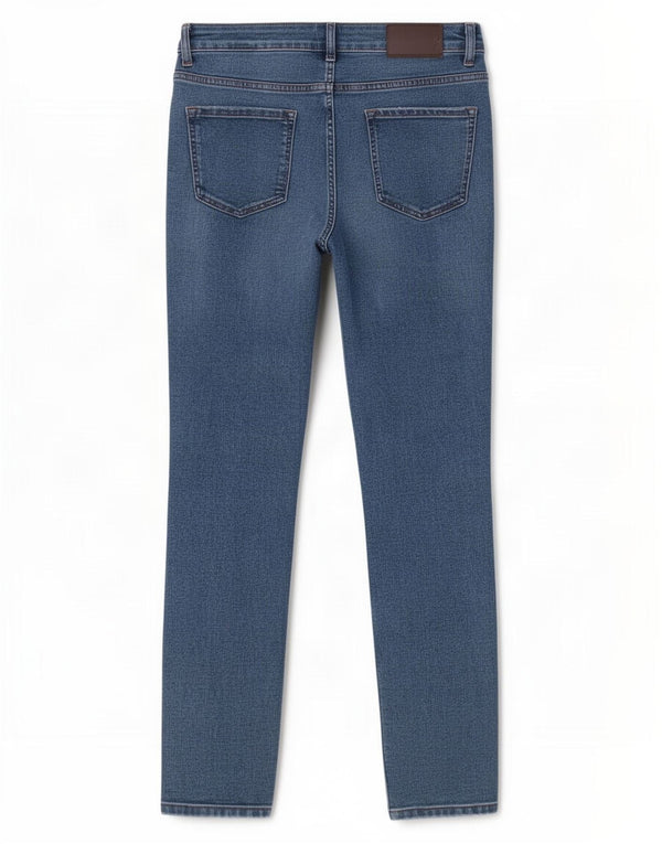 Marks & Spencer Blugi The Lily Slim pentru femei UK 12 Medium W30 L28 Blue Bumbac