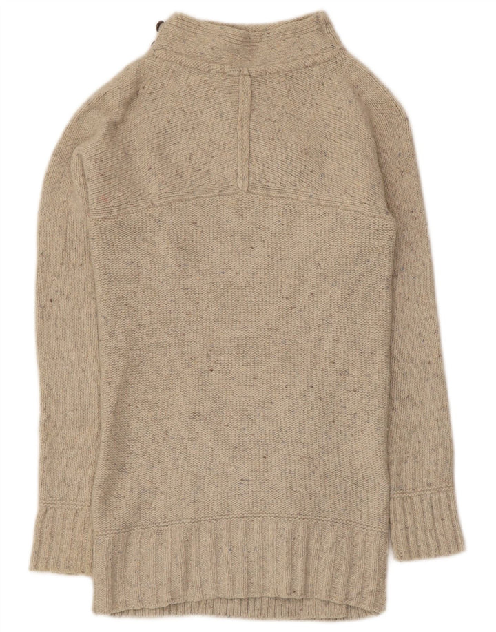 Maglione cardigan lungo da donna di White Stuff UK 8 Piccolo beige screziato