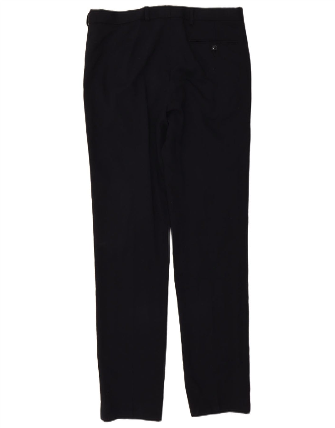Marks & Spencer Mens Slim Suit Trousers W32 L33 Navy Blue Wool
