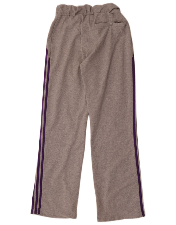 Adidas Damen Trainingshose UK 12 Mittelgraue Baumwolle