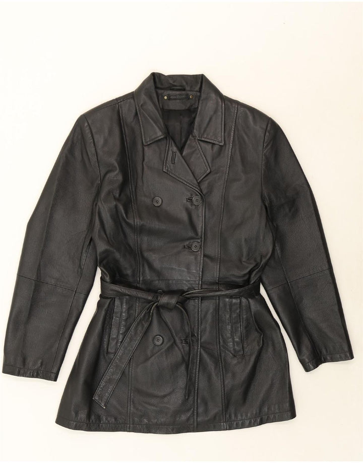 CANDA Womens Leather Jacket IT 46 Large Black Leather Vintage Canda and Second-Hand Canda from Messina Hembry 