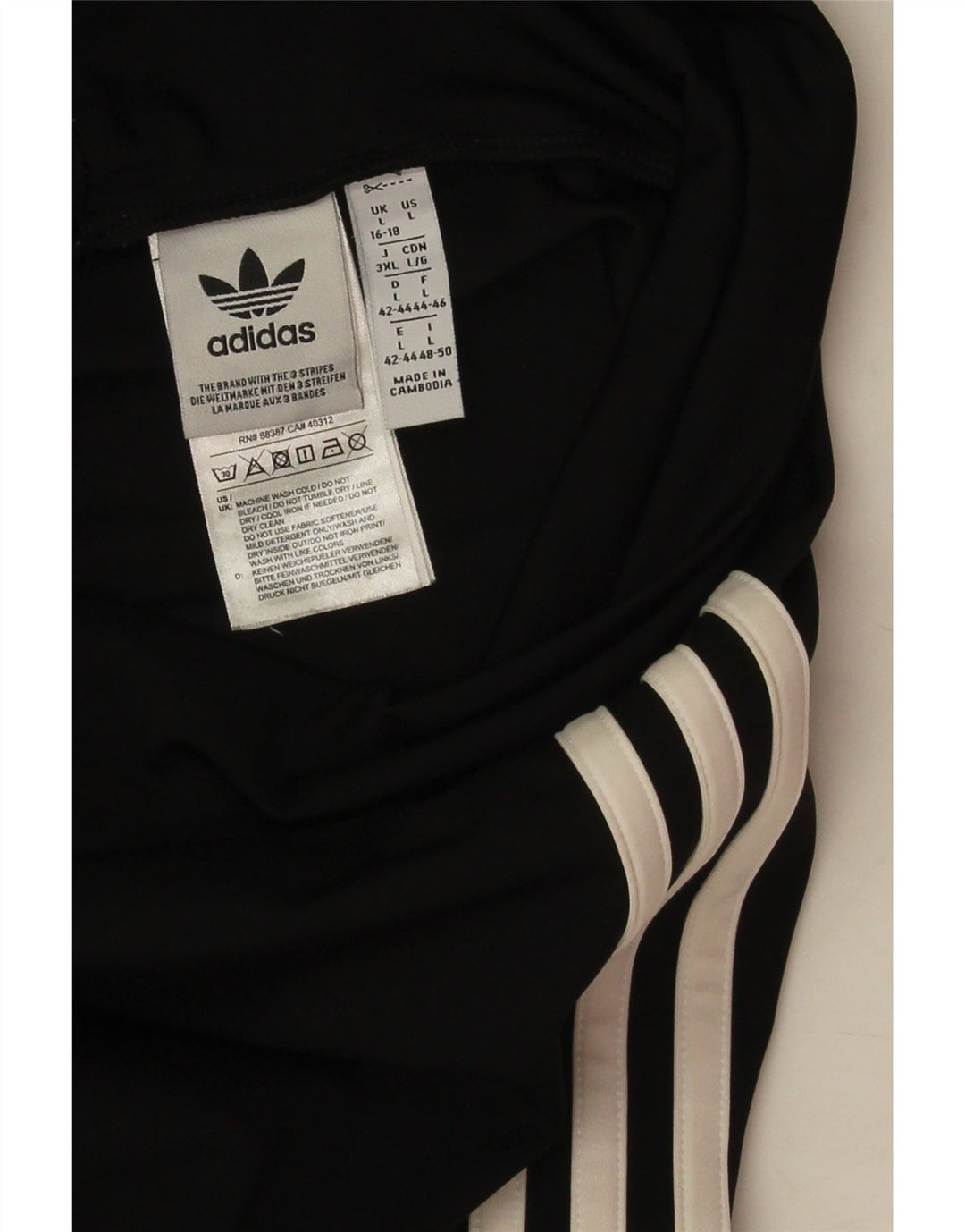 Legginsy damskie Adidas UK 16/18, duże, czarne, poliestrowe