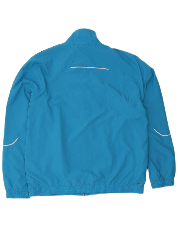 Adidas Mens Regular Fit tréningruha felső kabát UK 48/50 XL kék sport