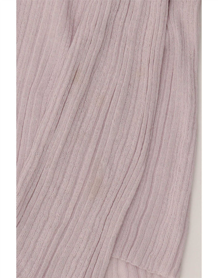 Top corto da donna Zara a maniche lunghe UK 12 Viscosa rosa medio