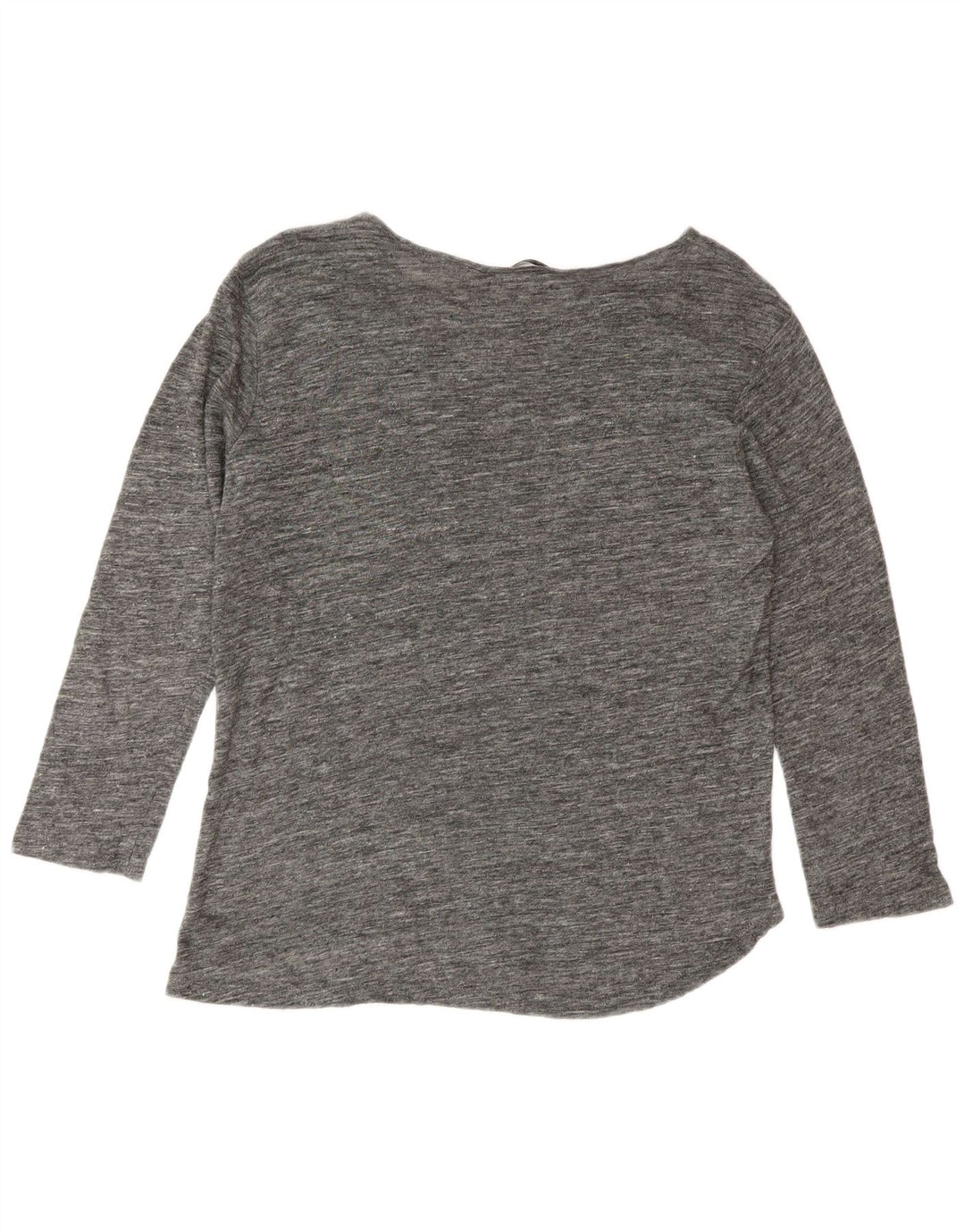 Zara Dame Top 3/4 ærmer UK 14 Medium Grey Flecked