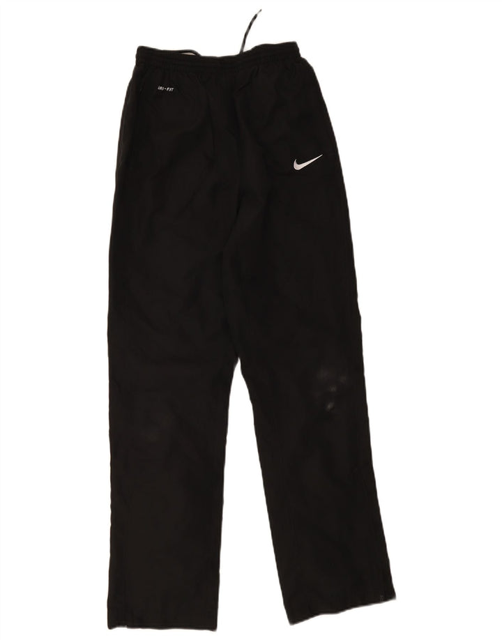 Nike Boys Dri Fit Tracksuit Trousers 12-13 Years Black Polyester