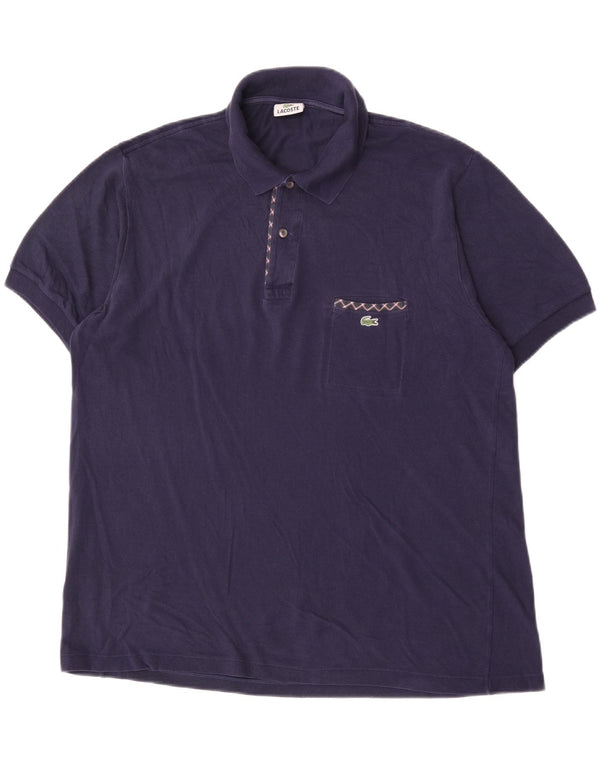 Lacoste Polo Homme Taille 6 XL Bleu Marine Coton
