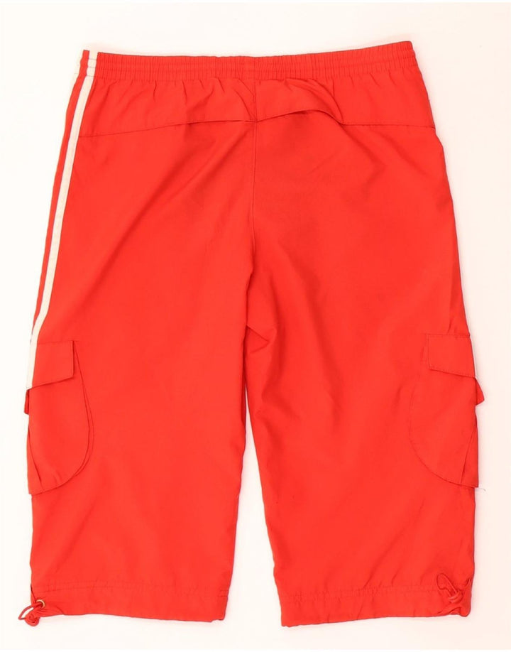 ADIDAS Boys Bermuda Sport Shorts 11-12 Years Red Polyester