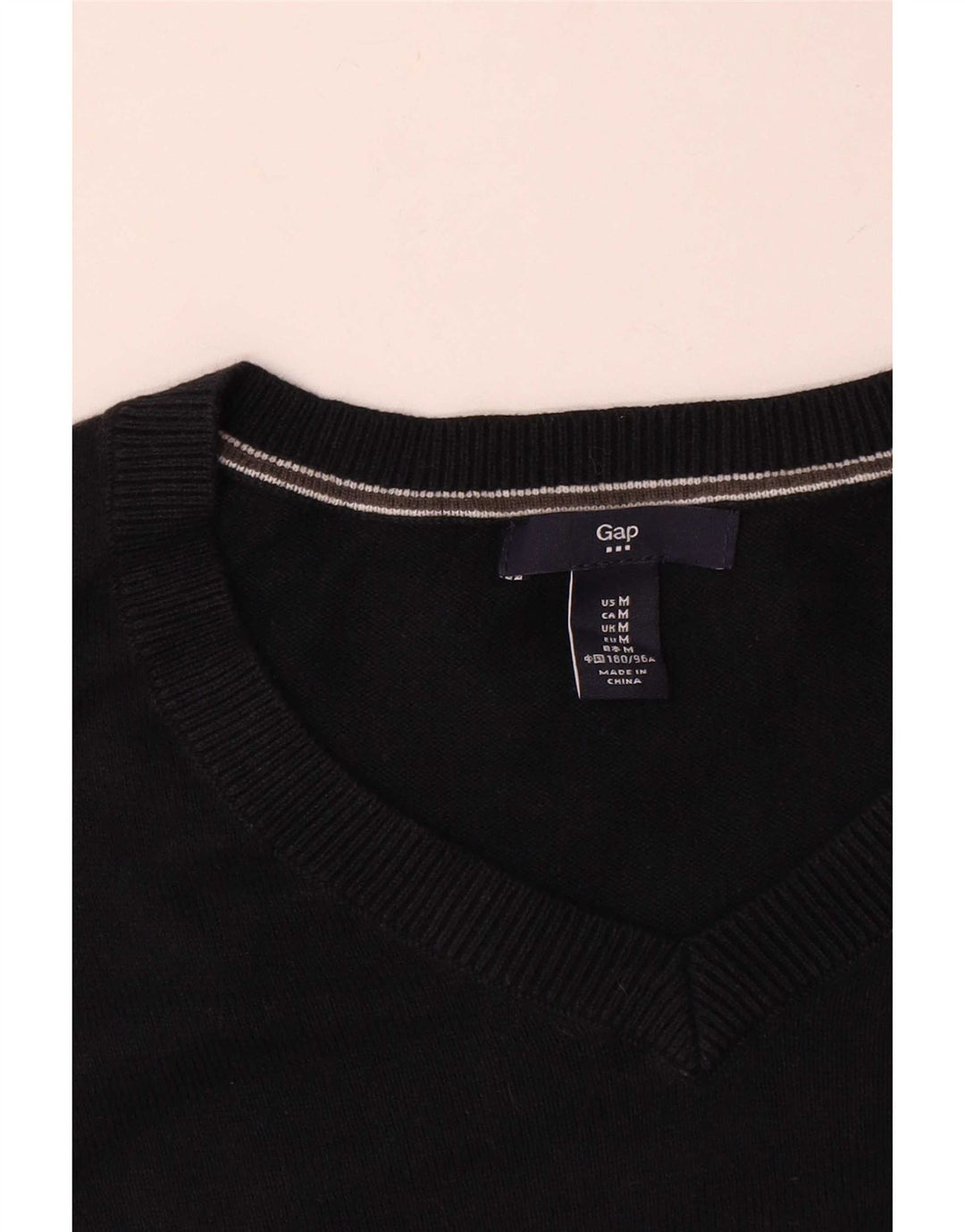 Gap Herre V-hals sweater Medium Marineblå Bomuld