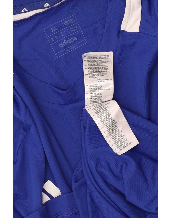 Adidas Męskie Aeroready Regular Fit XL Niebieski poliester z blokami kolorów