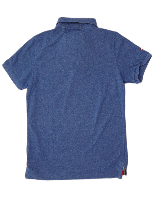 Tricou polo pentru bărbați Superdry, mare, albastru, bumbac, clasic