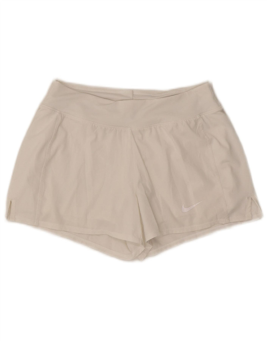 Nike Womens Dri Fit Sport Shorts UK 10 Small  White