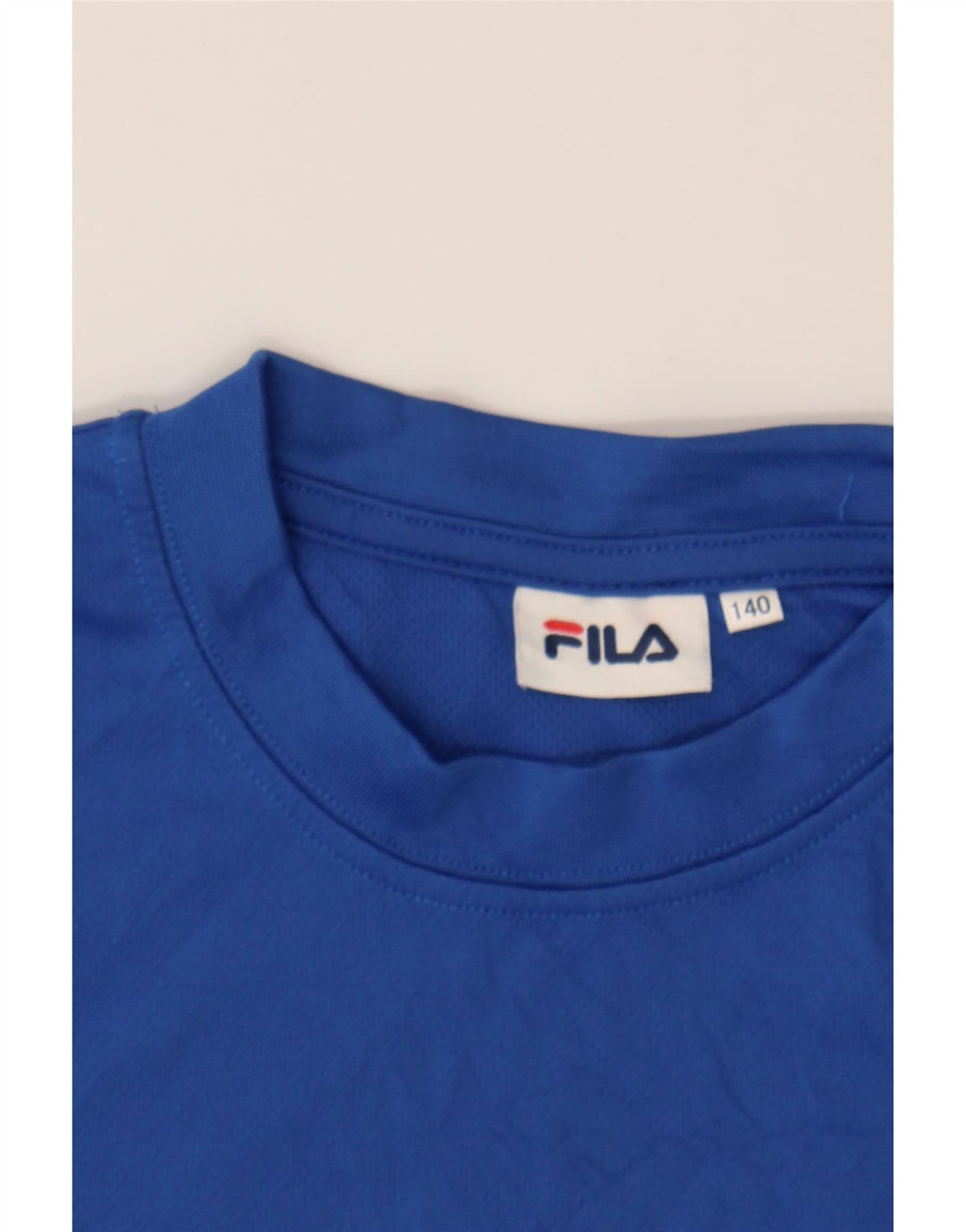 FILA Boys Graphic T-Shirt Top 9-10 Years Blue Vintage Fila and Second-Hand Fila from Messina Hembry 