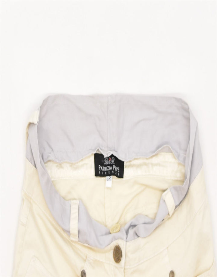 PATRIZIA PEPE FIRENZE Girls Slim Casual Trousers 15-16 Years W30 L27 Beige | Vintage | Thrift | Second-Hand | Used Clothing | Messina Hembry 