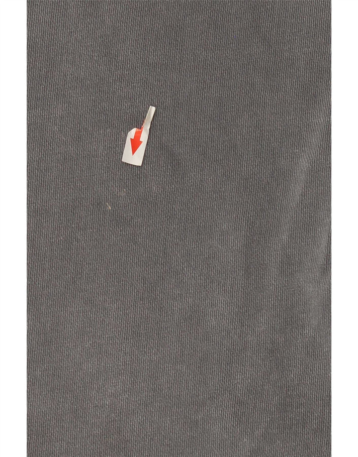 T-shirt Zara da uomo Top in cotone grigio medio
