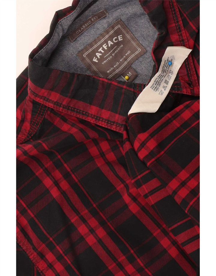Fat Face Mens Classic Fit Shirt Medium Black Check Cotton