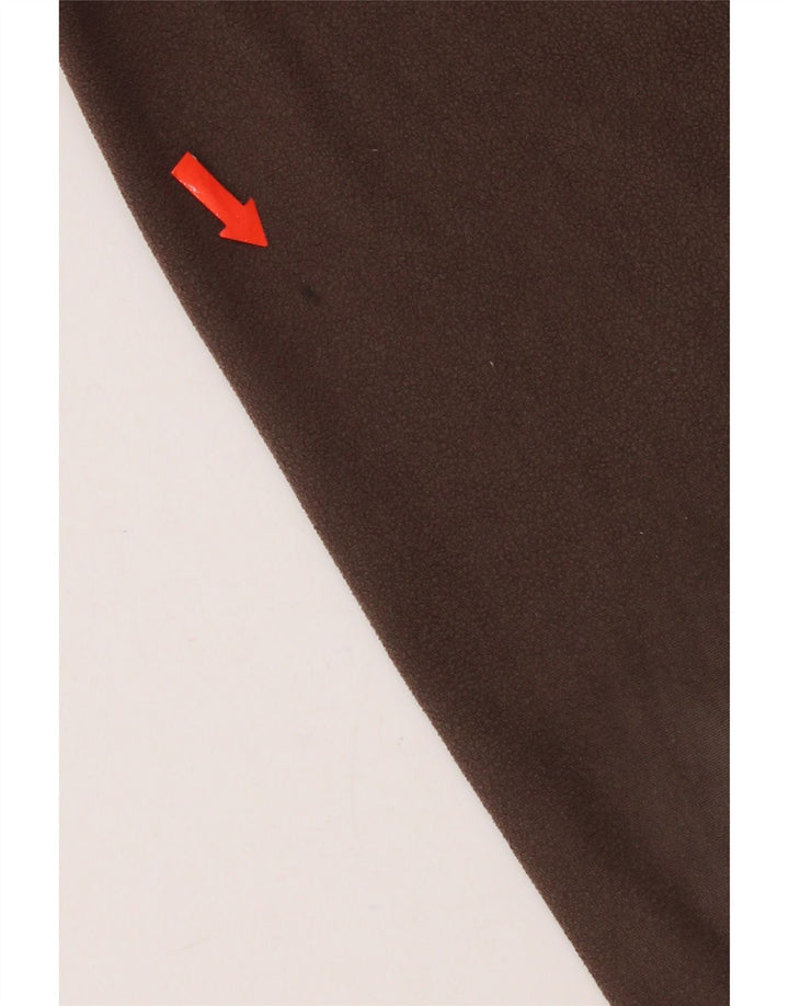Jack Wolfskin Mens Full Zip Fleece Jumper Large Brown