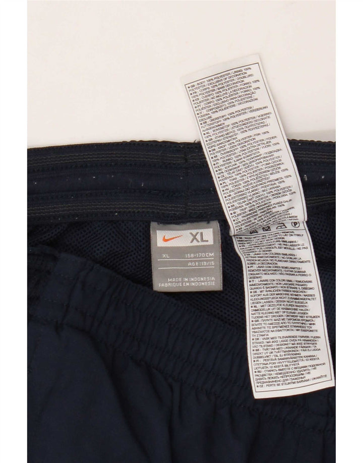 Nike Pantalon de survêtement garçon 13-14 ans XL Bleu marine Polyester