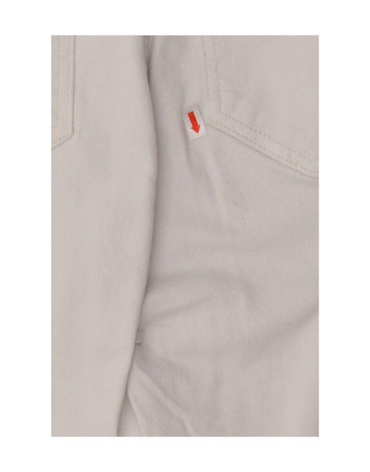 ZARA Womens Cropped Jeans EU 38 Small W28 L25 White Vintage Zara and Second-Hand Zara from Messina Hembry 