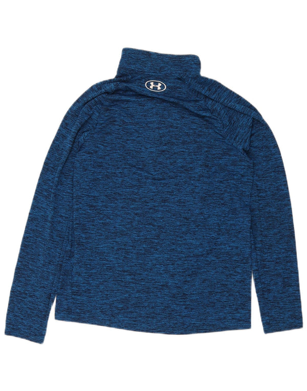 Under Armour Haut de Survêtement Zip Neck Homme Bleu Moucheté