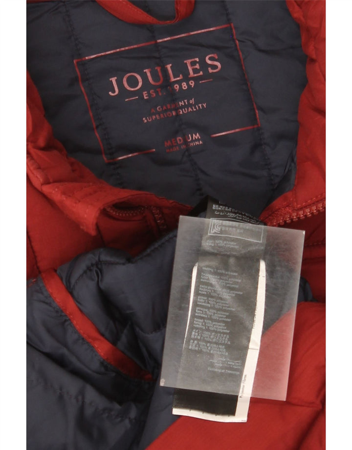Joules Mens Padded Gilet UK 38 Medium Burgundy Polyester