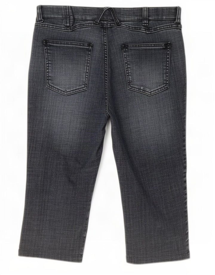 Monsoon Womens Bermuda Denim Shorts UK 12 Medium W30 Blue Cotton