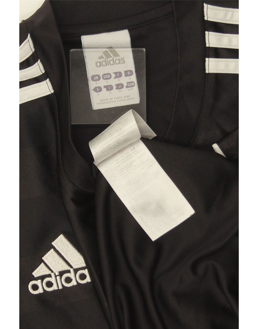 ADIDAS Mens Climalite Graphic T-Shirt Top Small Black Striped Polyester