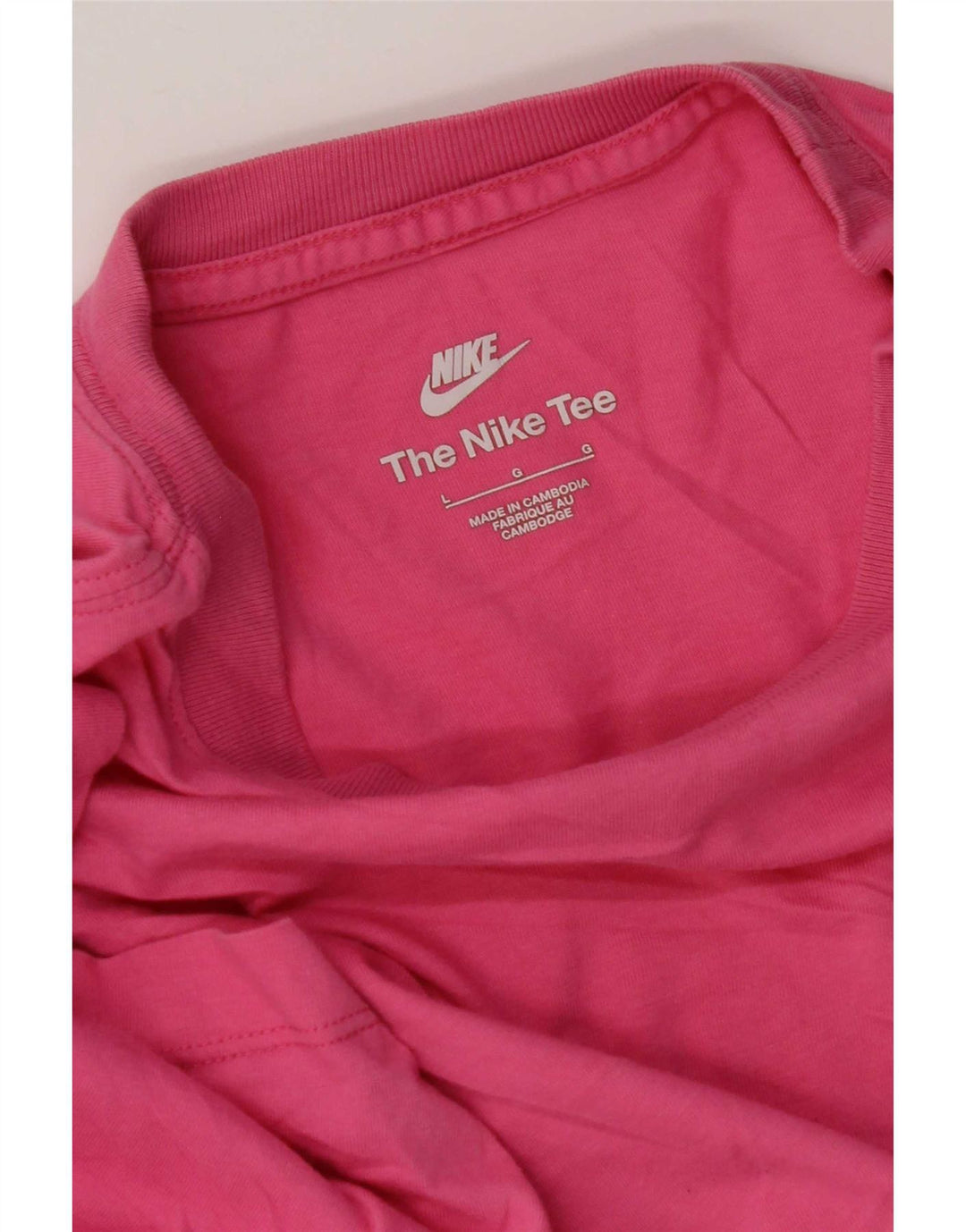 Nike Womens T-Shirt Top UK 16 Large Pink